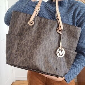 Michael Kors Dark Brown Monogram Tote